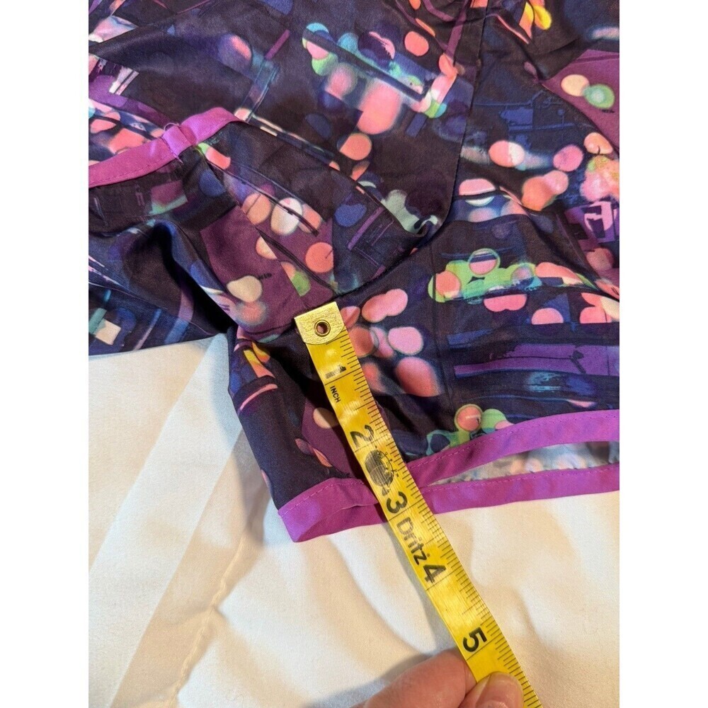 Women's Tek Gear Size Medium DryTek Purple Print Lined Athletic Shorts - Picture 6 of 6
